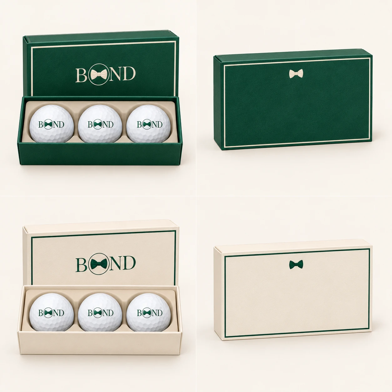 Course Ball Pack for Both: Royal green / ivory, front design view