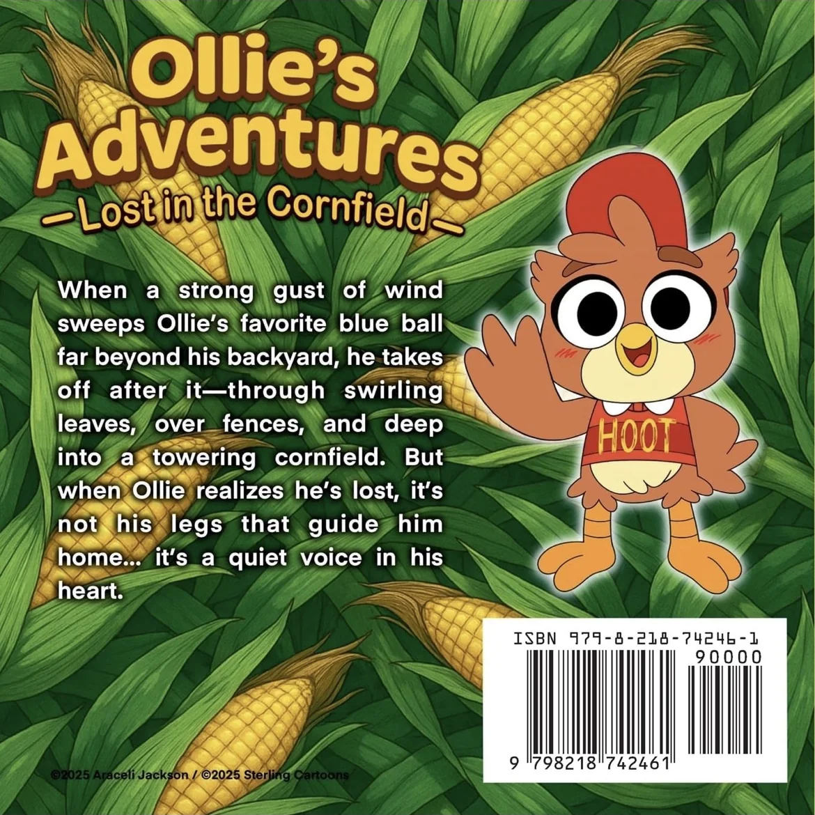 Ollie’s Adventures - Lost in the Cornfield back cover